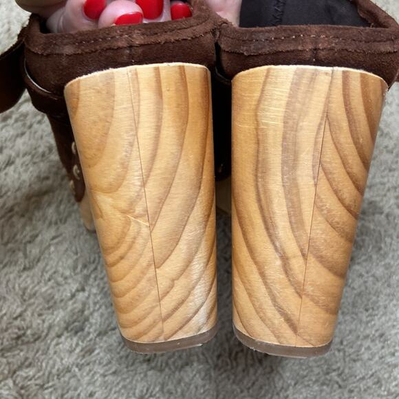 NWOT Steve Madden Women Y2K Brown Hilde Suede Platform Mule Size 8.5 - Picture 6 of 9
